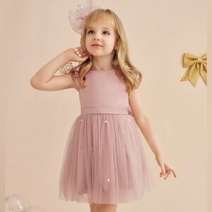 Satin Tulle Flower Girl Dress